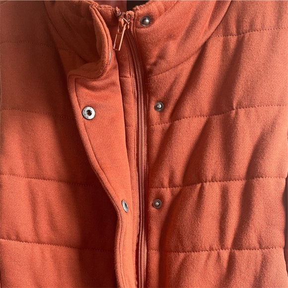 NWT Bacaal by Pulse | The Perfect Puffer Vest Quilted Burnt Orange - Picture 11 of 14
